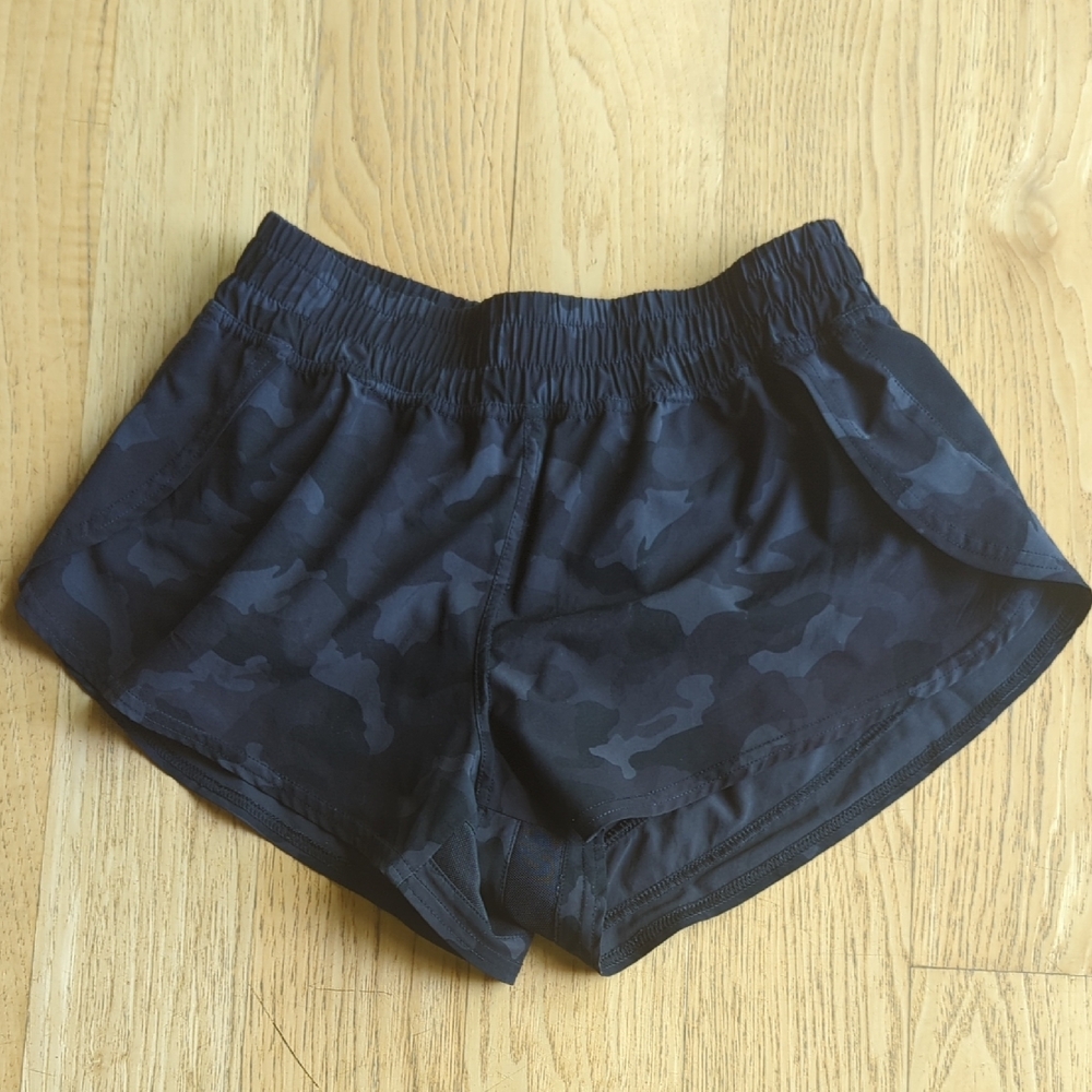 Women's Black Camo Shorts